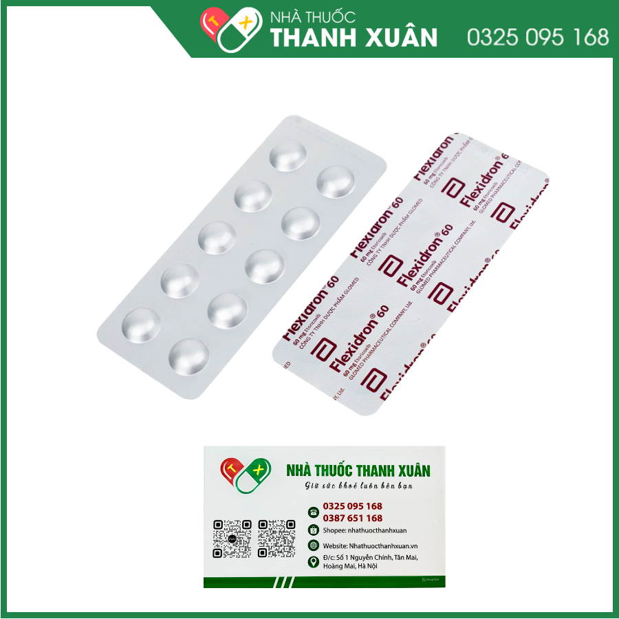 Flexidron 60 giảm viêm xương khớp, viêm khớp dạng thấp